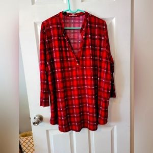 Plaid Blouse
